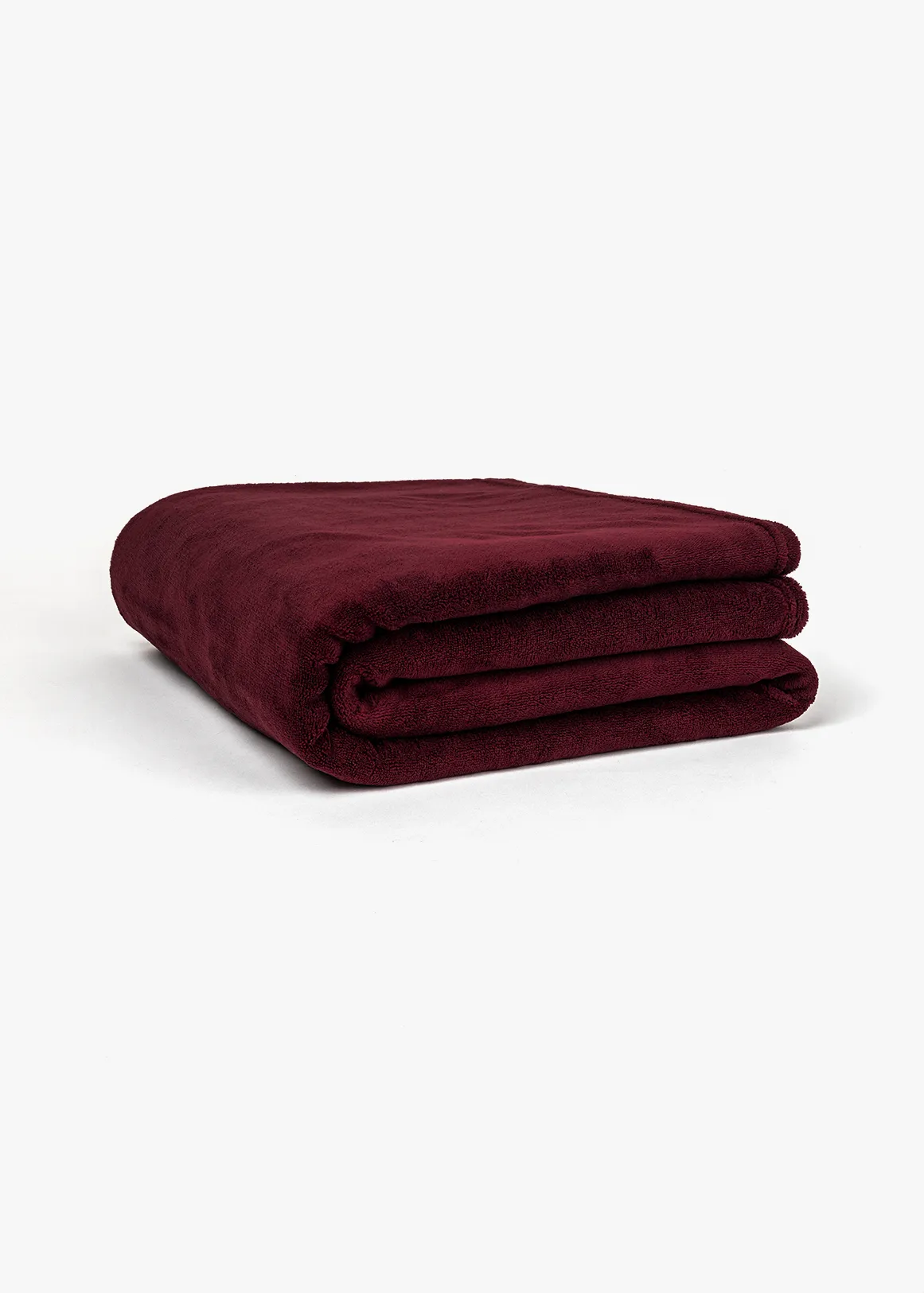 Coral Fleece Throw 150x130cm - PLUM