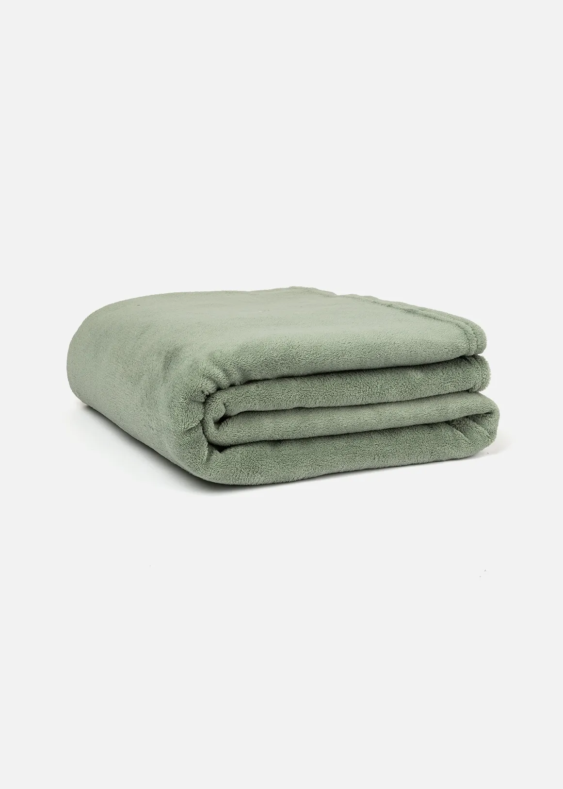 Coral Fleece Throw 150x130cm - SAGE