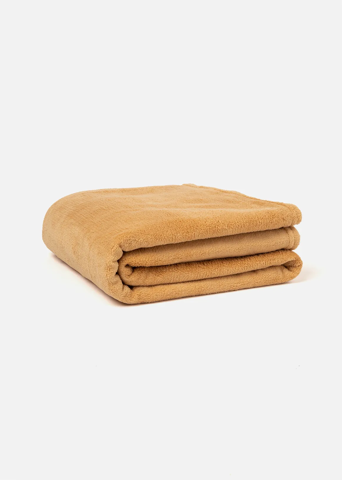Coral Fleece Throw 150x130cm - YELLOW