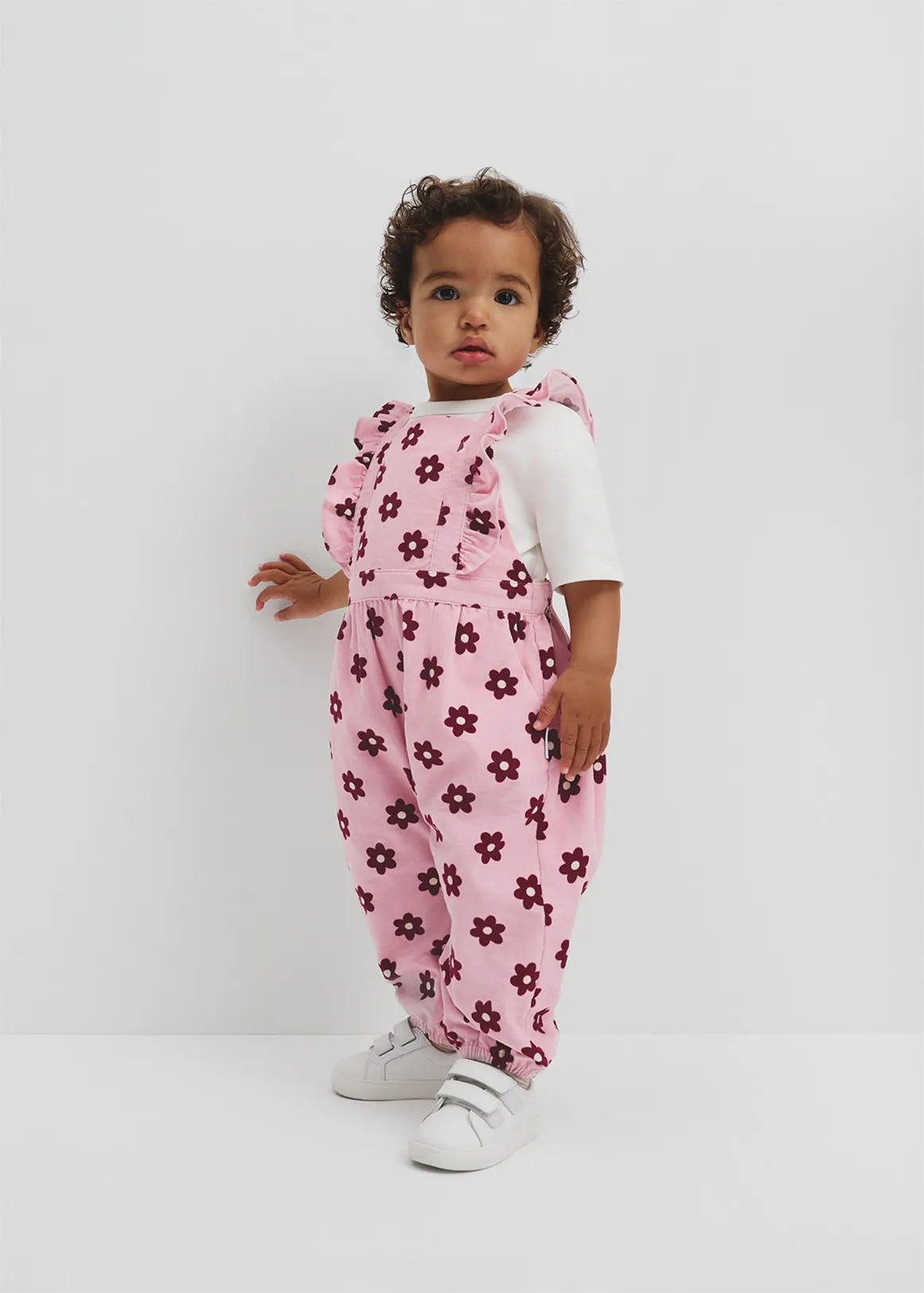 Cord Floral Overall - PINK FLORAL