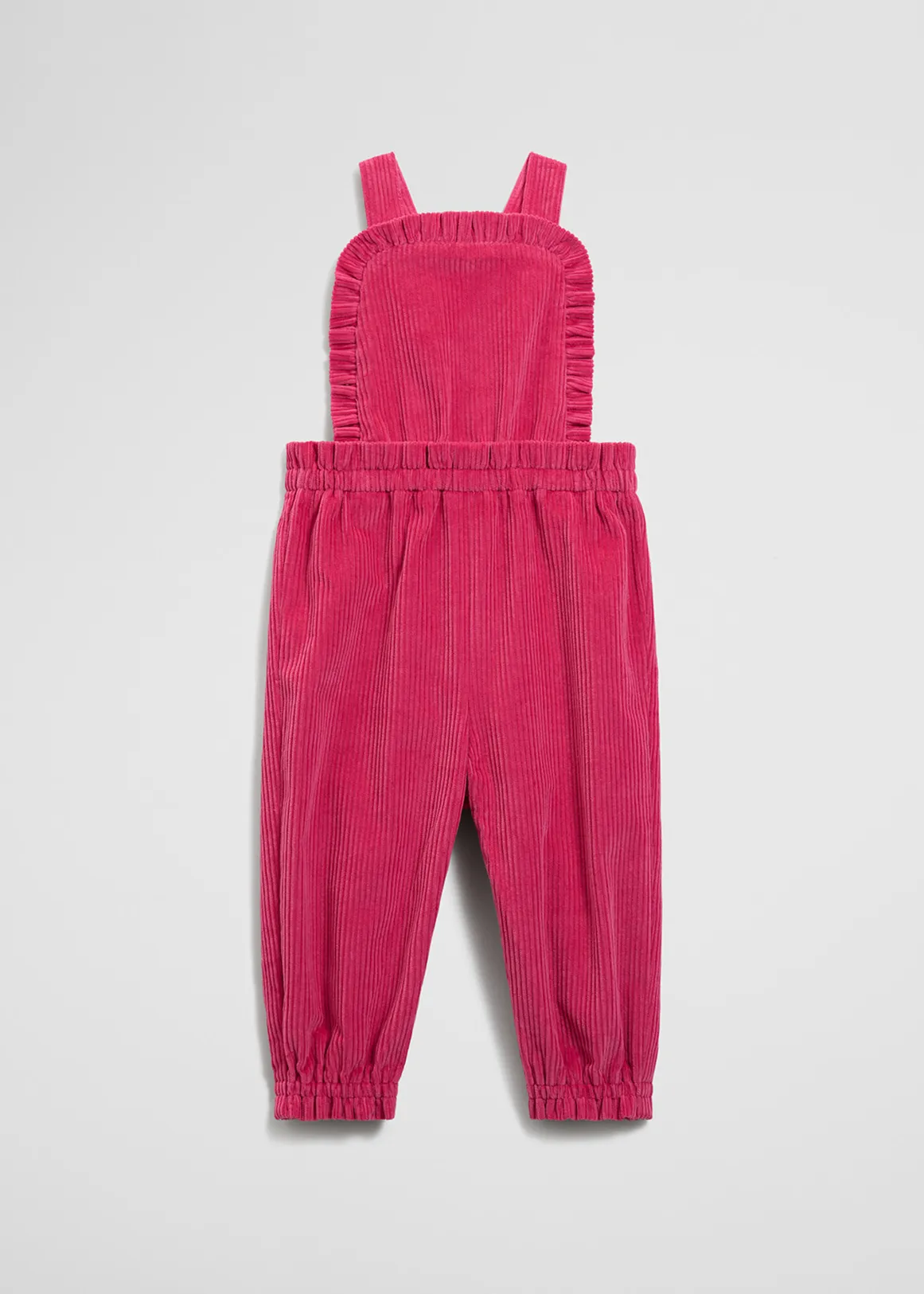 Cord Frill Overall - ROSEWOOD
