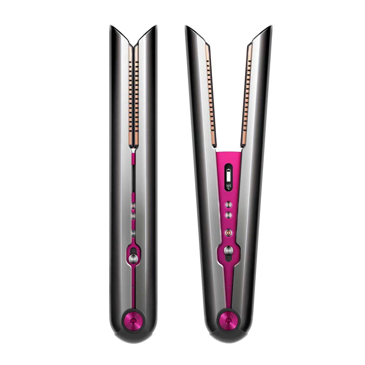 Corrale™ Hair Straightener (Black Nickel/Fuchsia) - X GREY
