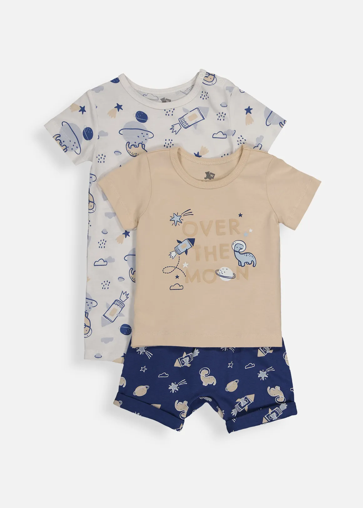 Cosmic Cotton Pyjamas 3 Piece - X NAVY