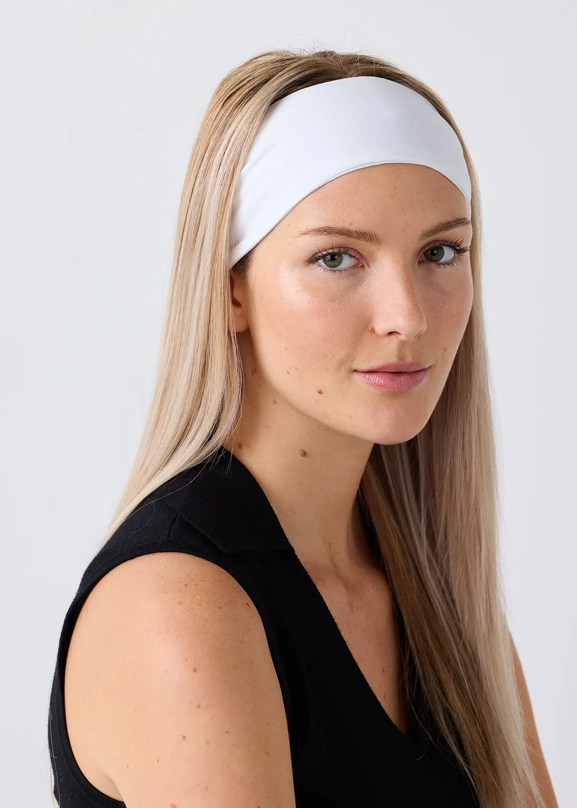 Cotton Blend Headbands 2 Pack - X WHITE