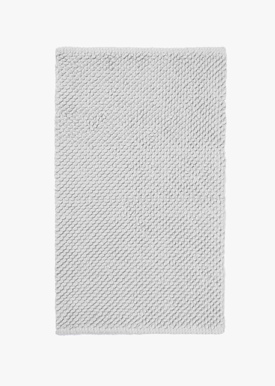 Cotton Bobble Bath Mat 85x55cm - LIGHT GREY