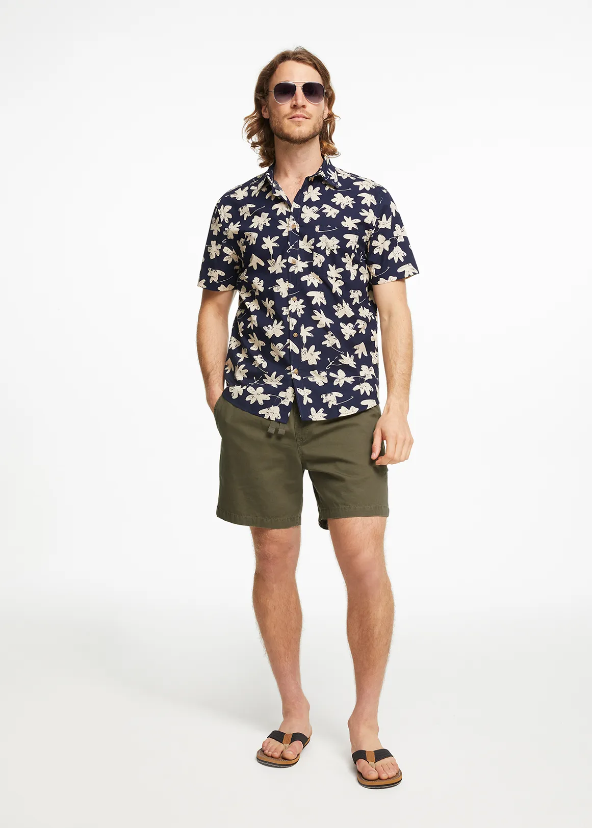 Cotton Deck Shorts - KHAKI