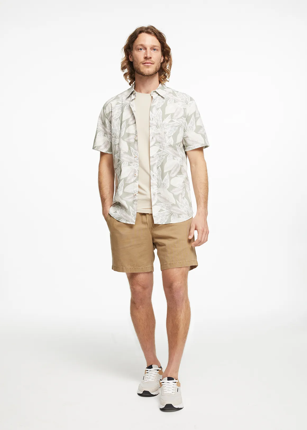 Cotton Deck Shorts - NATURAL