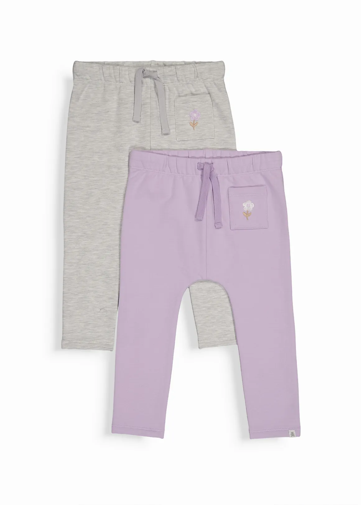 Cotton Fleece Leggings 2 Pack - X LILAC