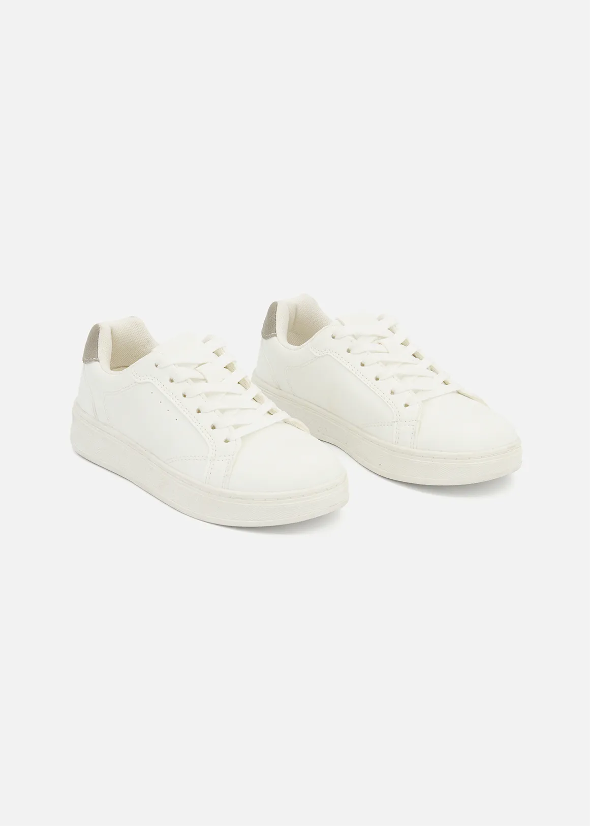 Court Sneakers (Size12-6) Older Boy - WHITE