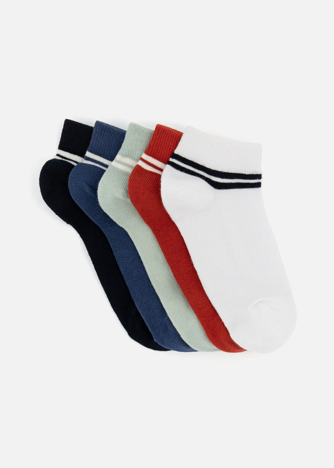 Cropped Cotton Rich Socks 5 Pack - MULTI