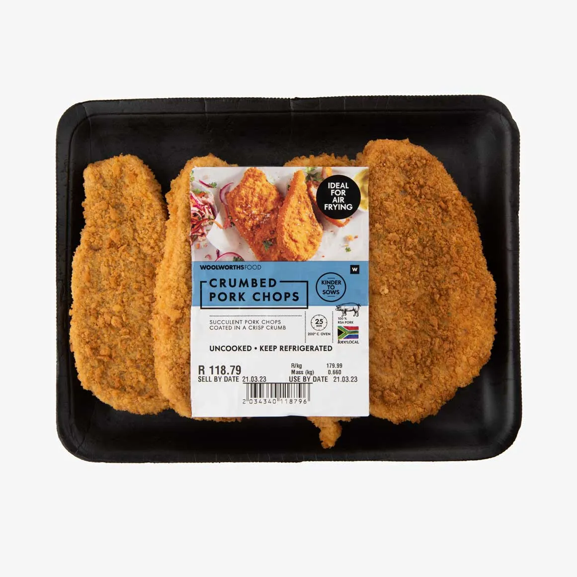 Crumbed Pork Chops Avg 735 g