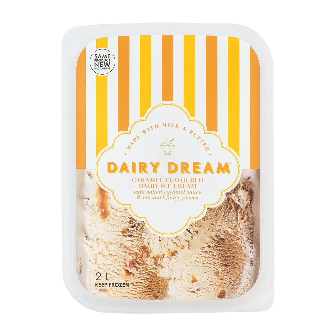 Dairy Dream™ Caramel Flavoured Dairy Ice Cream 2 L
