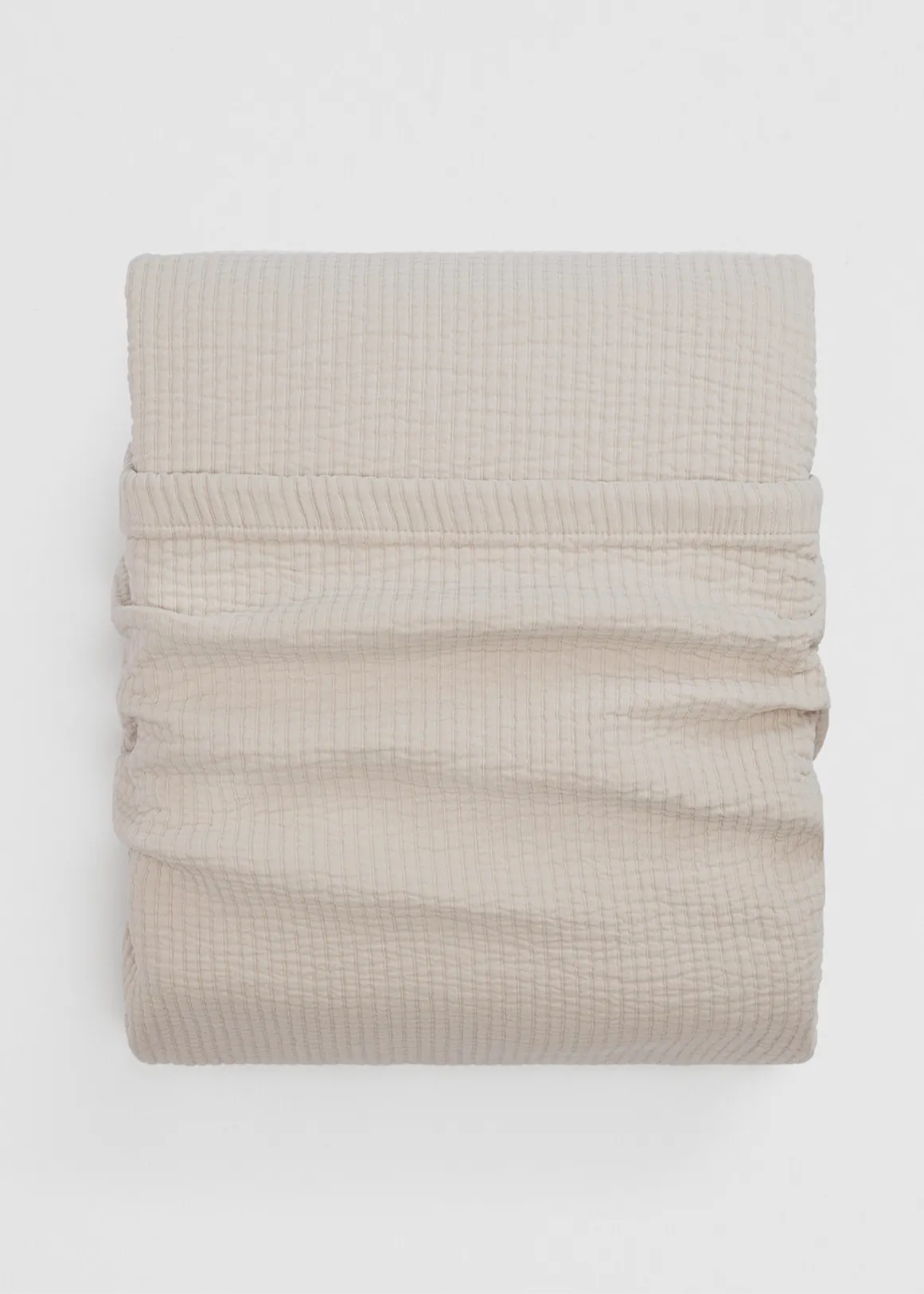 Dakota Queen Quilt Cover - NATURAL