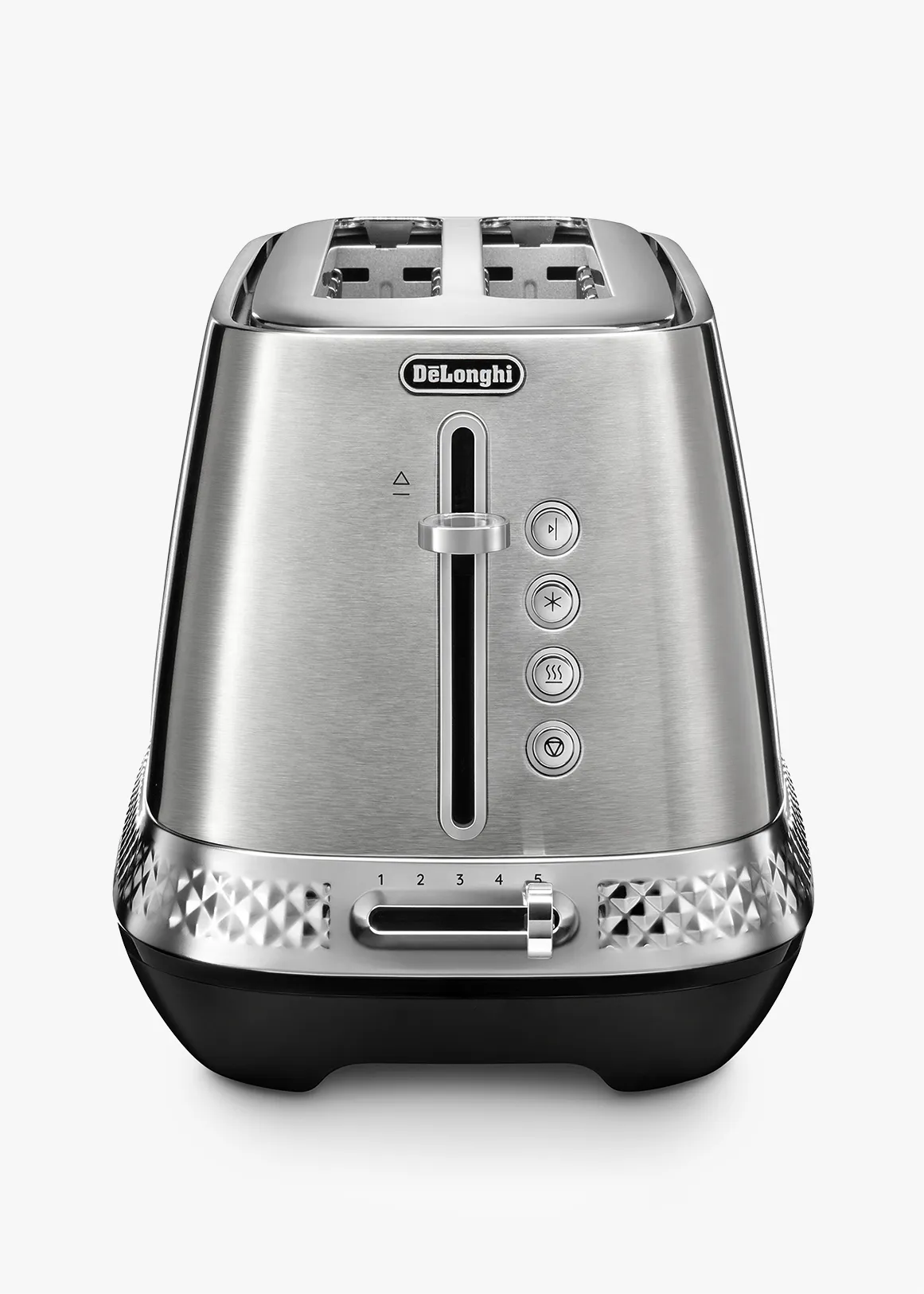 Diadema 2 Long Slots Toaster - SILVER