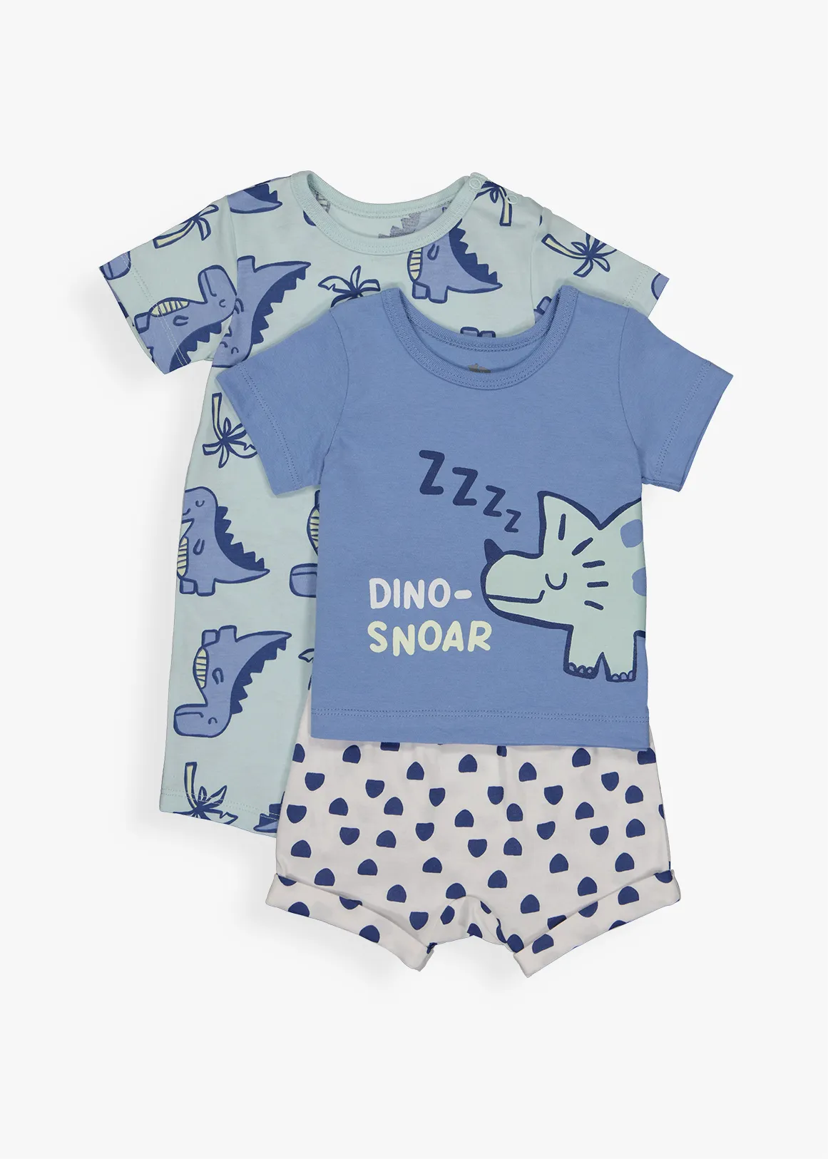 Dino Cotton Pyjamas - X BLUE