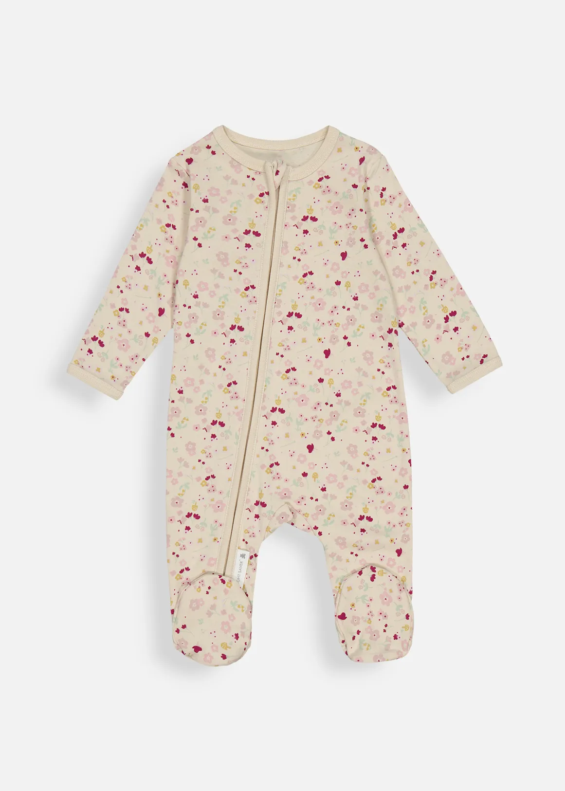 Ditsy Floral Cotton Sleepsuit - MULTI
