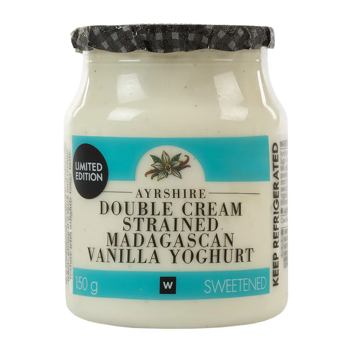 Double Cream Ayrshire Strained Madagascan Vanilla Yoghurt 150 g