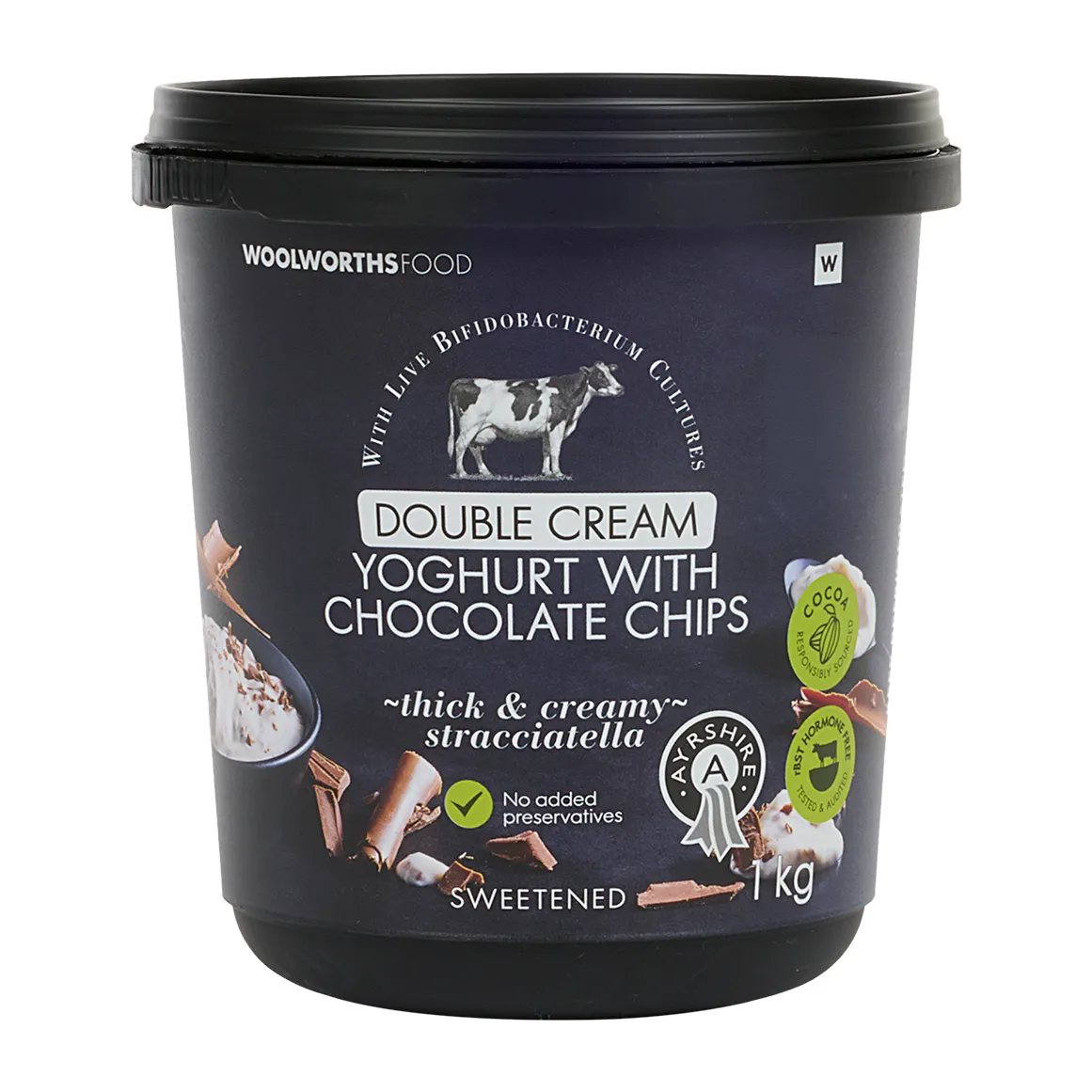 Double Cream Ayrshire Yoghurt with Chocolate Chips 1 kg
