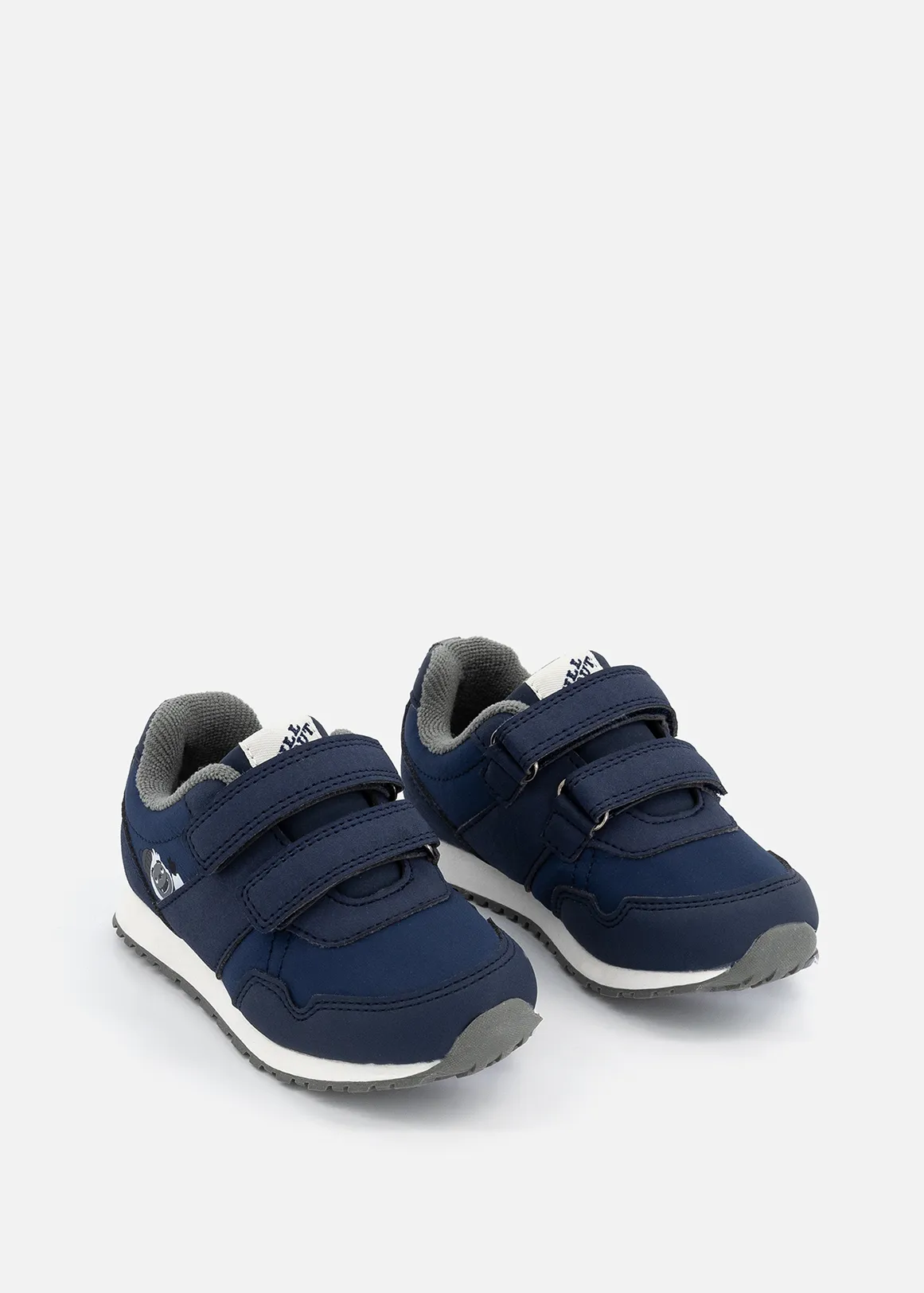 Double Strap Retro Trainers (Size 4-13) Younger Boy - X NAVY