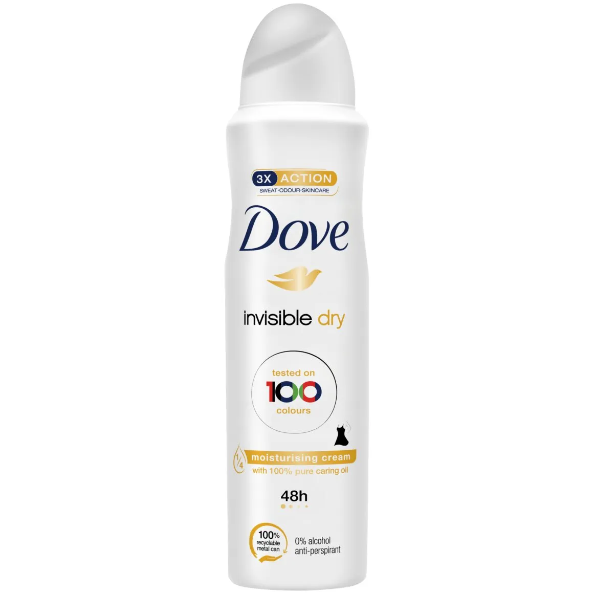 Dove Invisible Dry Anti White Marks Body Spray 150 ml