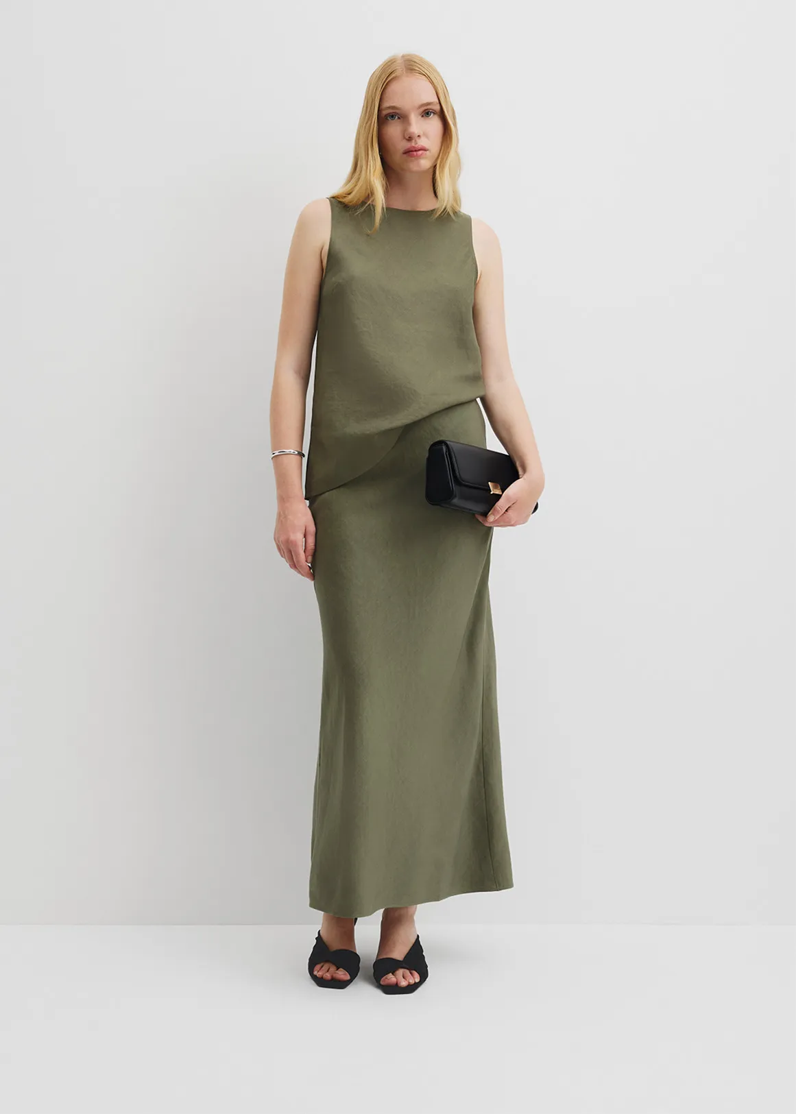Draped Bias Skirt - CAPER