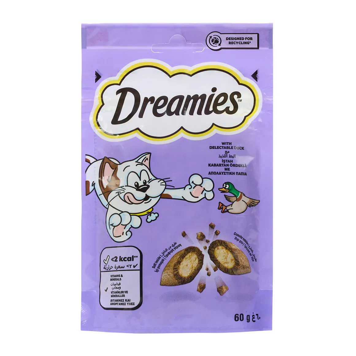 Dreamies Dry Cat Treats With Duck 60 g