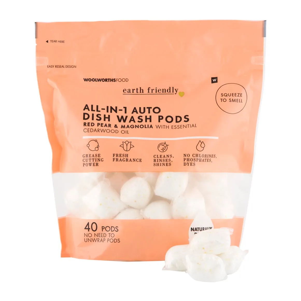Earth Friendly All-in-1 Auto Dish Wash Pods 40 pk