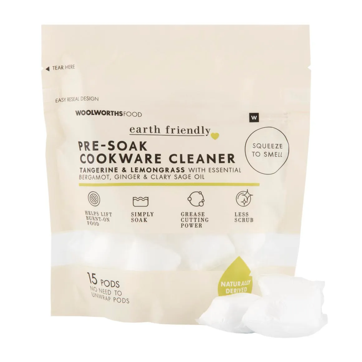 Earth Friendly Pre-Soak Cookware Cleaner 15 pk