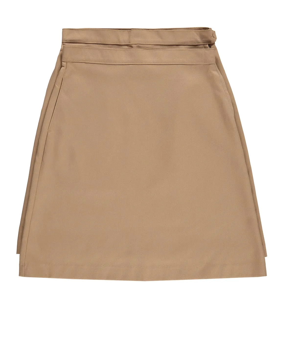 Easy Care A-Line School Skirt 2 Pack - KHAKI