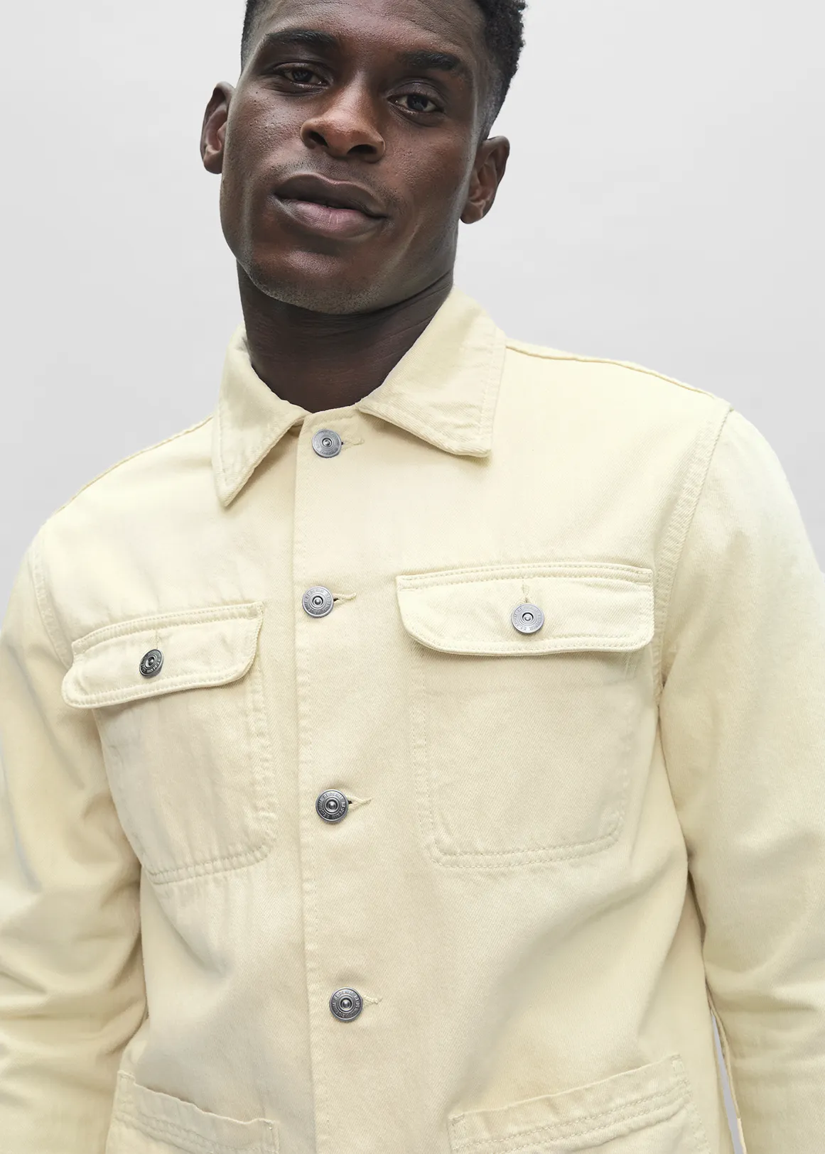 Ecru Denim Shacket