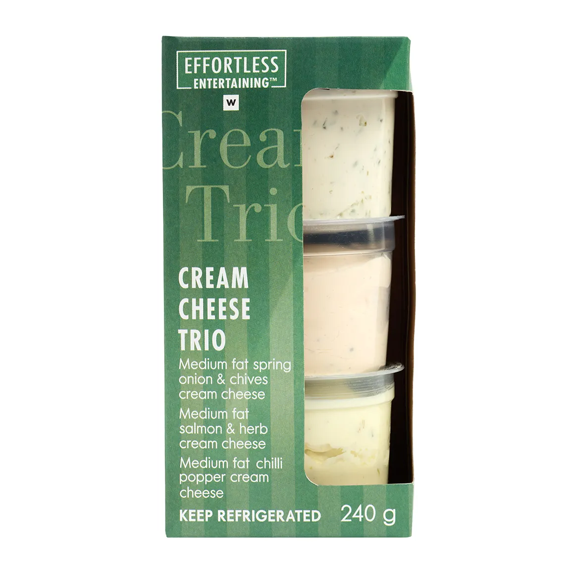 Effortless Entertaining™ Cream Cheese Trio 240 g