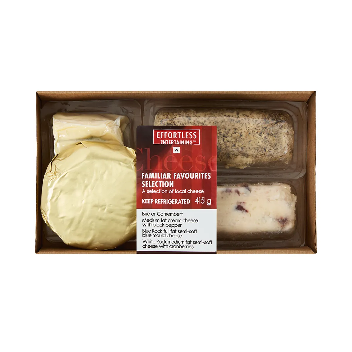 Effortless Entertaining™ Familiar Cheese Favourites Selection 415 g