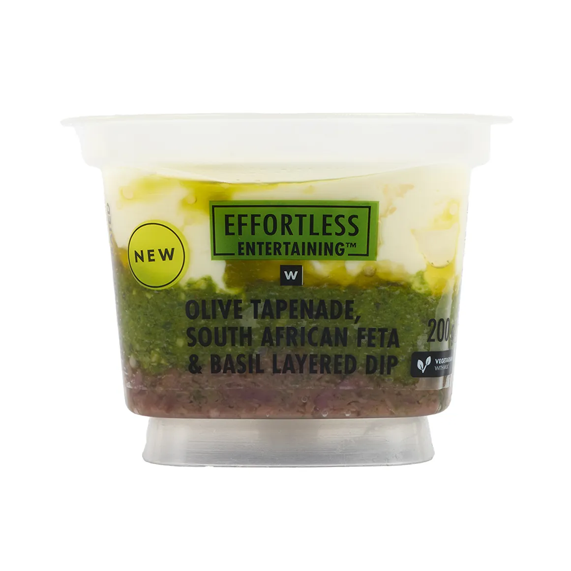 Effortless Entertaining™ Olive Tapenade, South African Feta & Basil Layered Dip 200 g