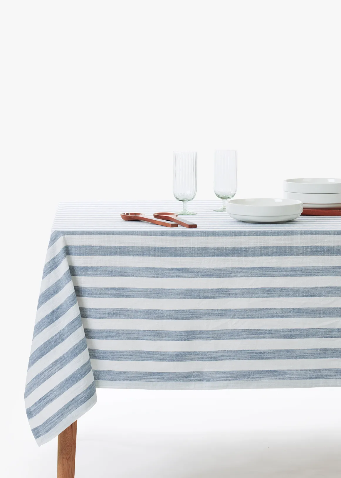 Elemental Narrow Stripe Tablecloth 230x180 cm - X BLUE