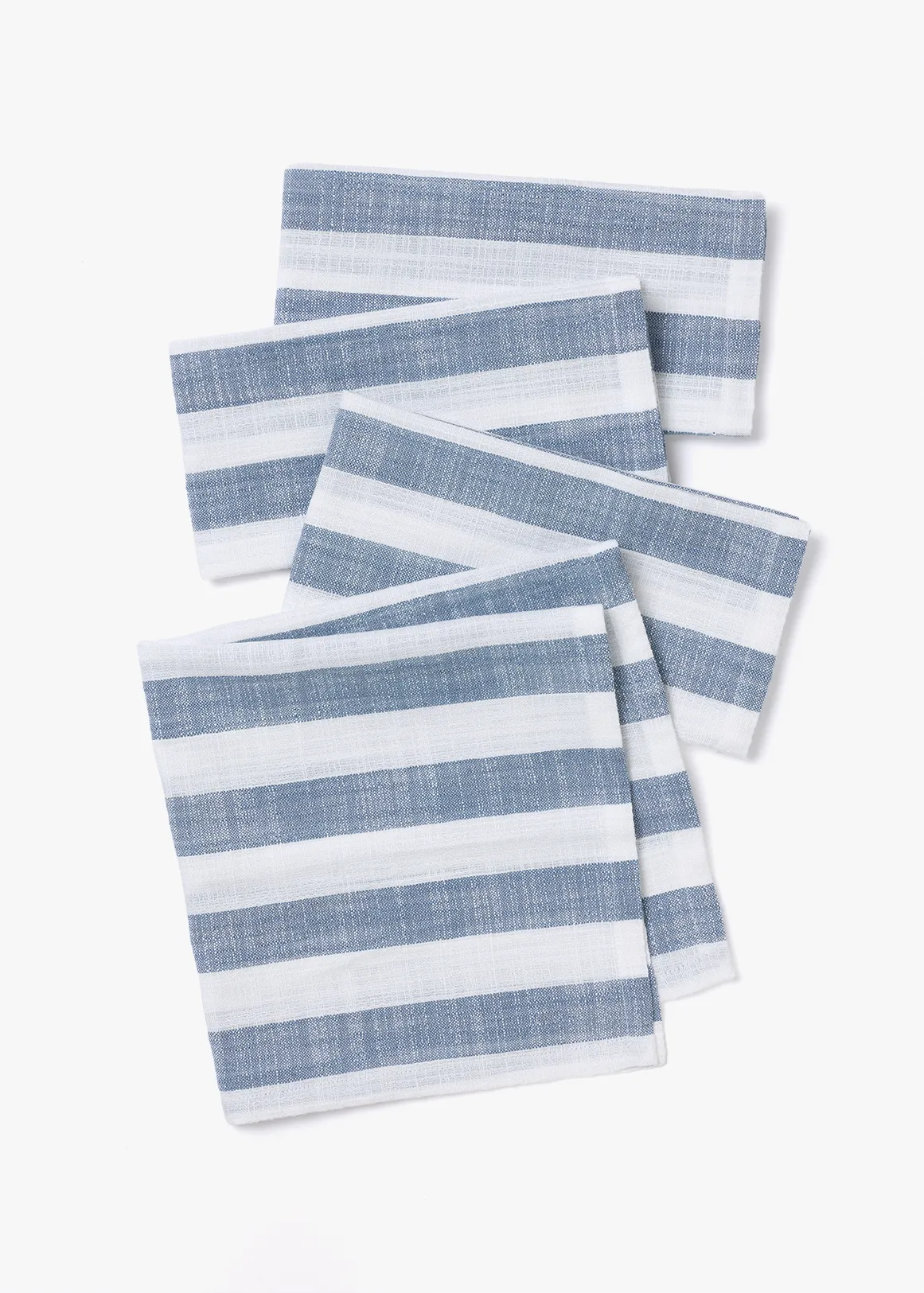 Elemental Narrow Stripes Napkins 4 Pack - X BLUE