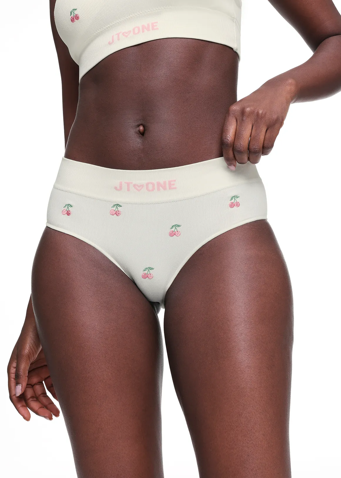Embroidery Ribbed Seamless Midis - X CREAM