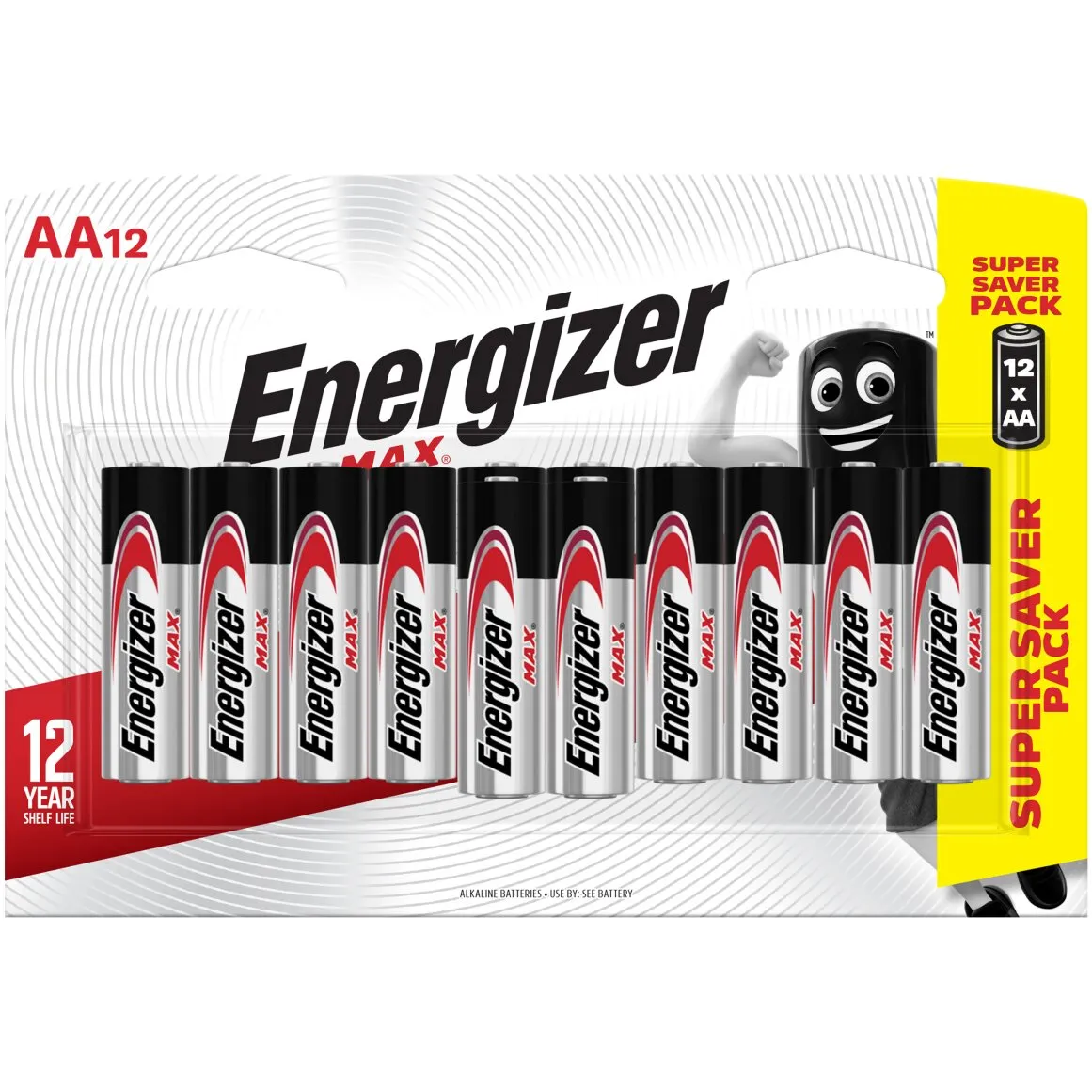 Energizer MAX AA Alkaline Batteries 12 pk