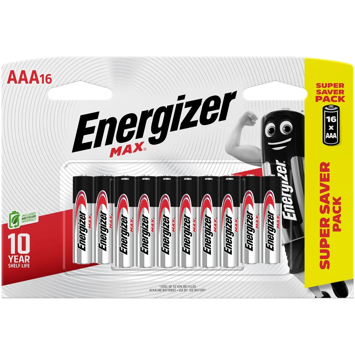 Energizer Max AAA Batteries 16 pk