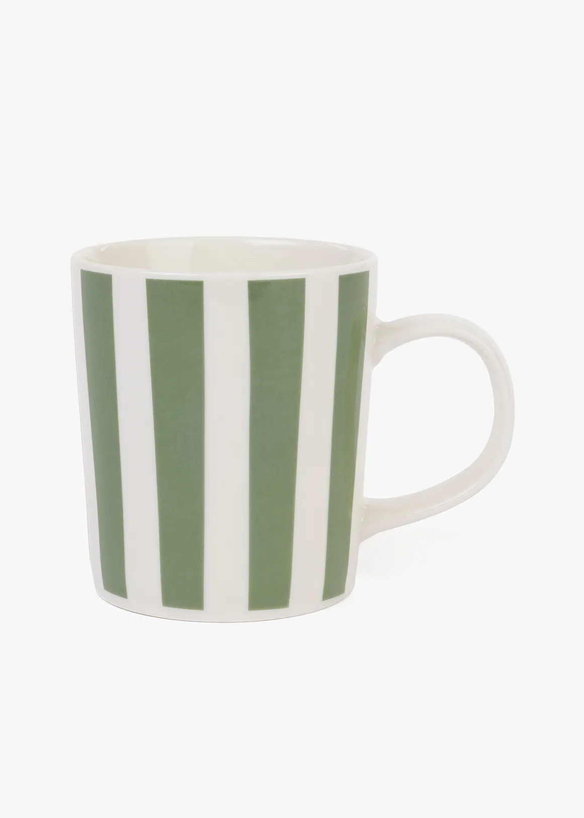 Entry Broad Stripe Mug - DARK GREEN