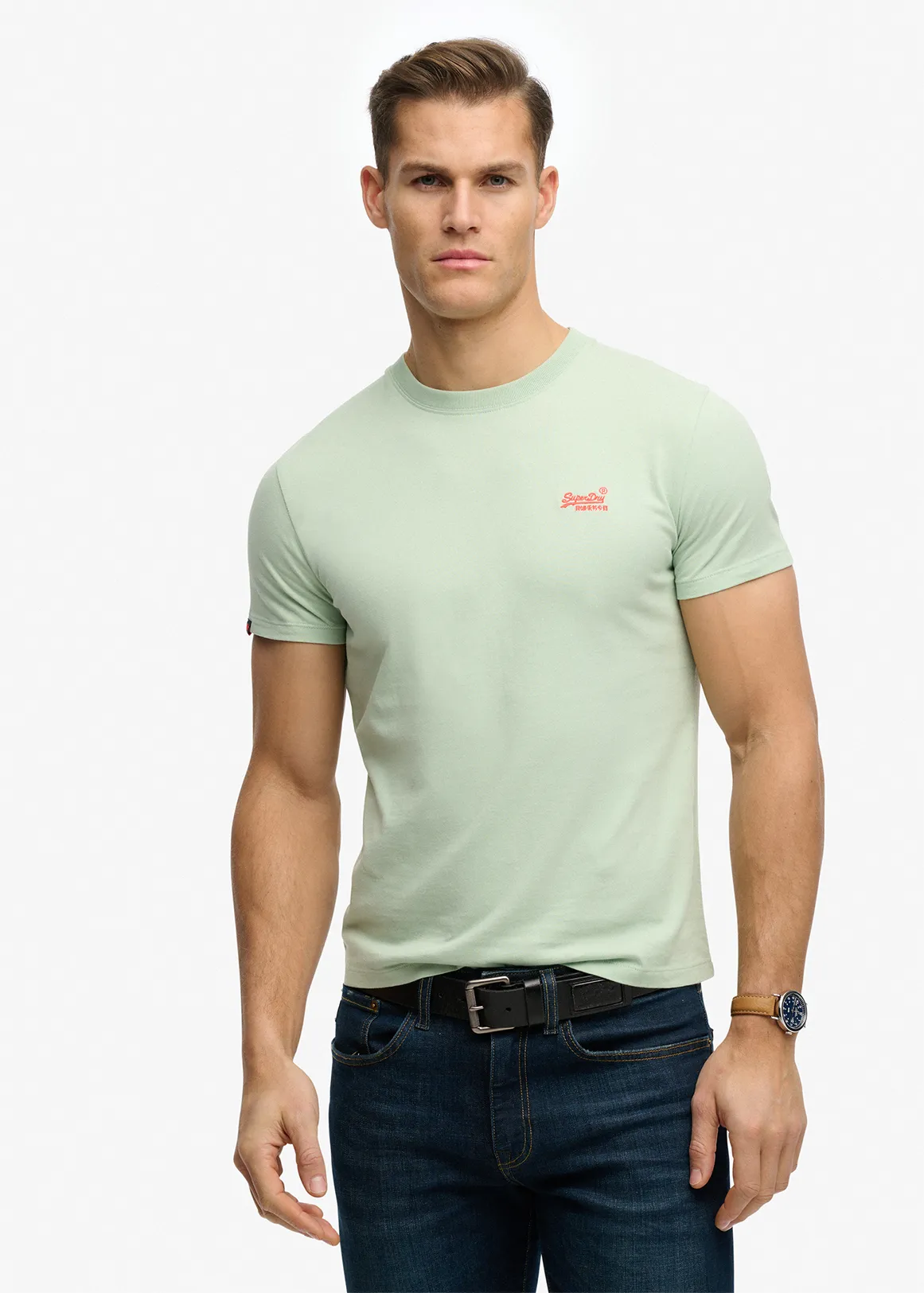 Essential Logo Embroidered T-Shirt - MINT