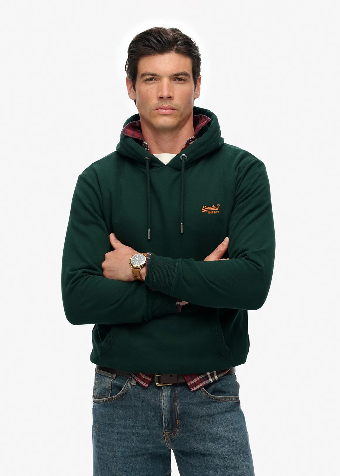 Essential Logo Zip Hoodie - GREEN