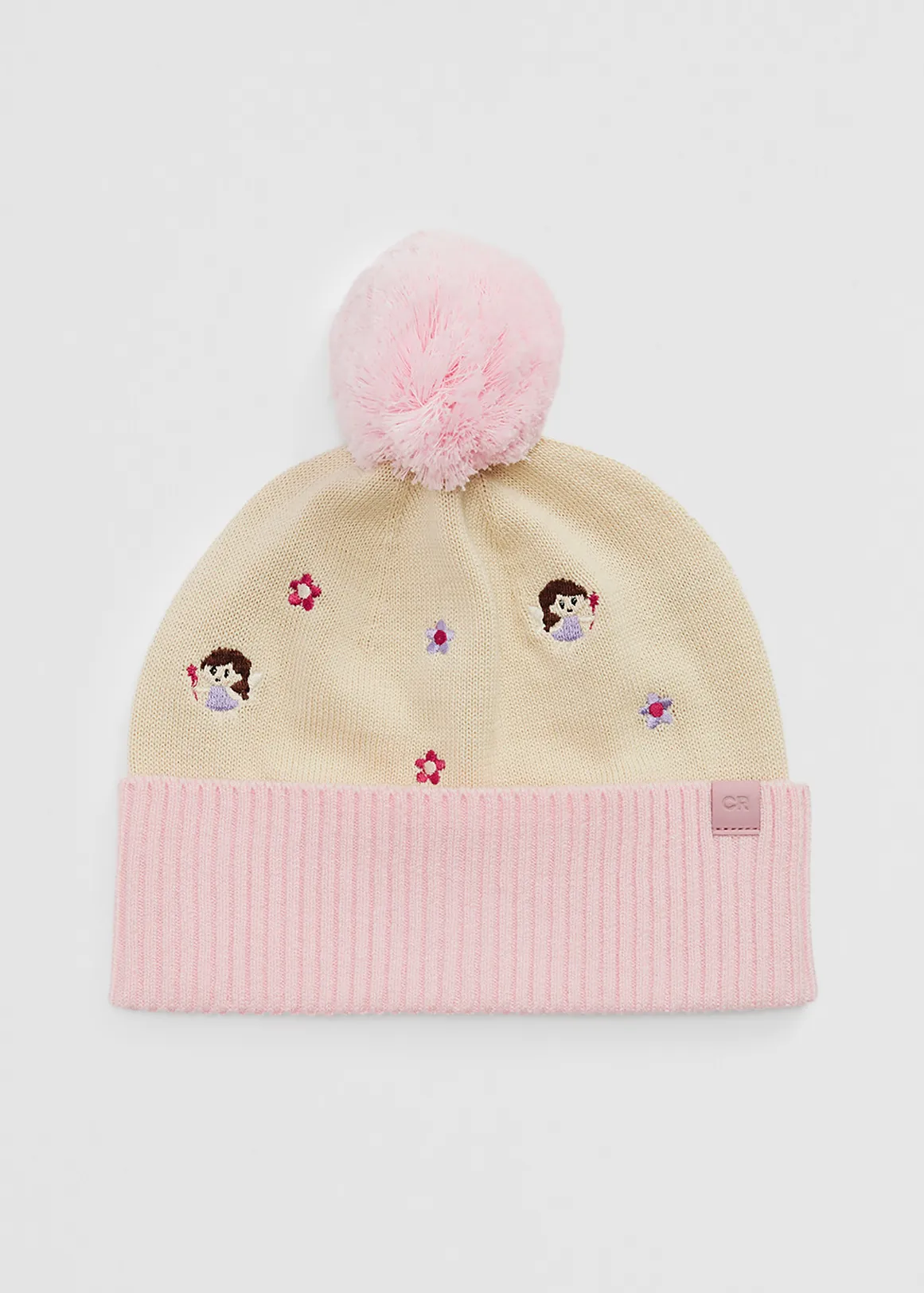 Fairy Embroidered Beanie - PLAYFUL PINK