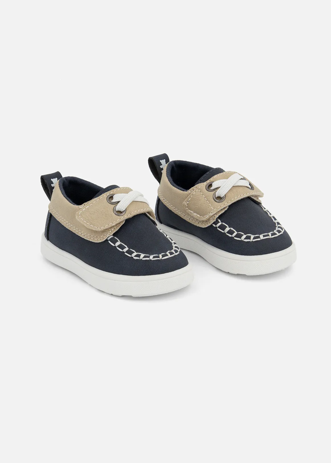 Faux Leather Boat Shoes - X NAVY
