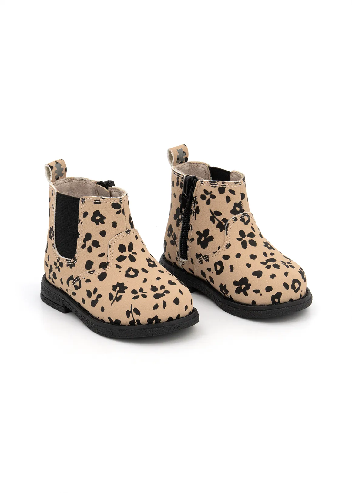 Faux Suede Chelsea Boots - X NATURAL