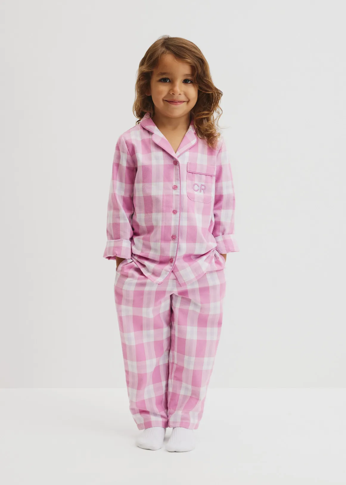 Flannel Check Pyjama - BERRY