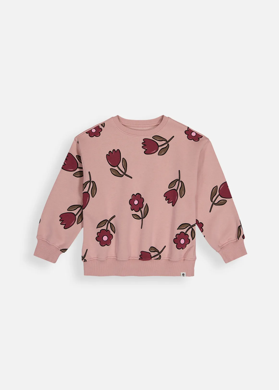 Flower Crew Sweatshirt - X PINK