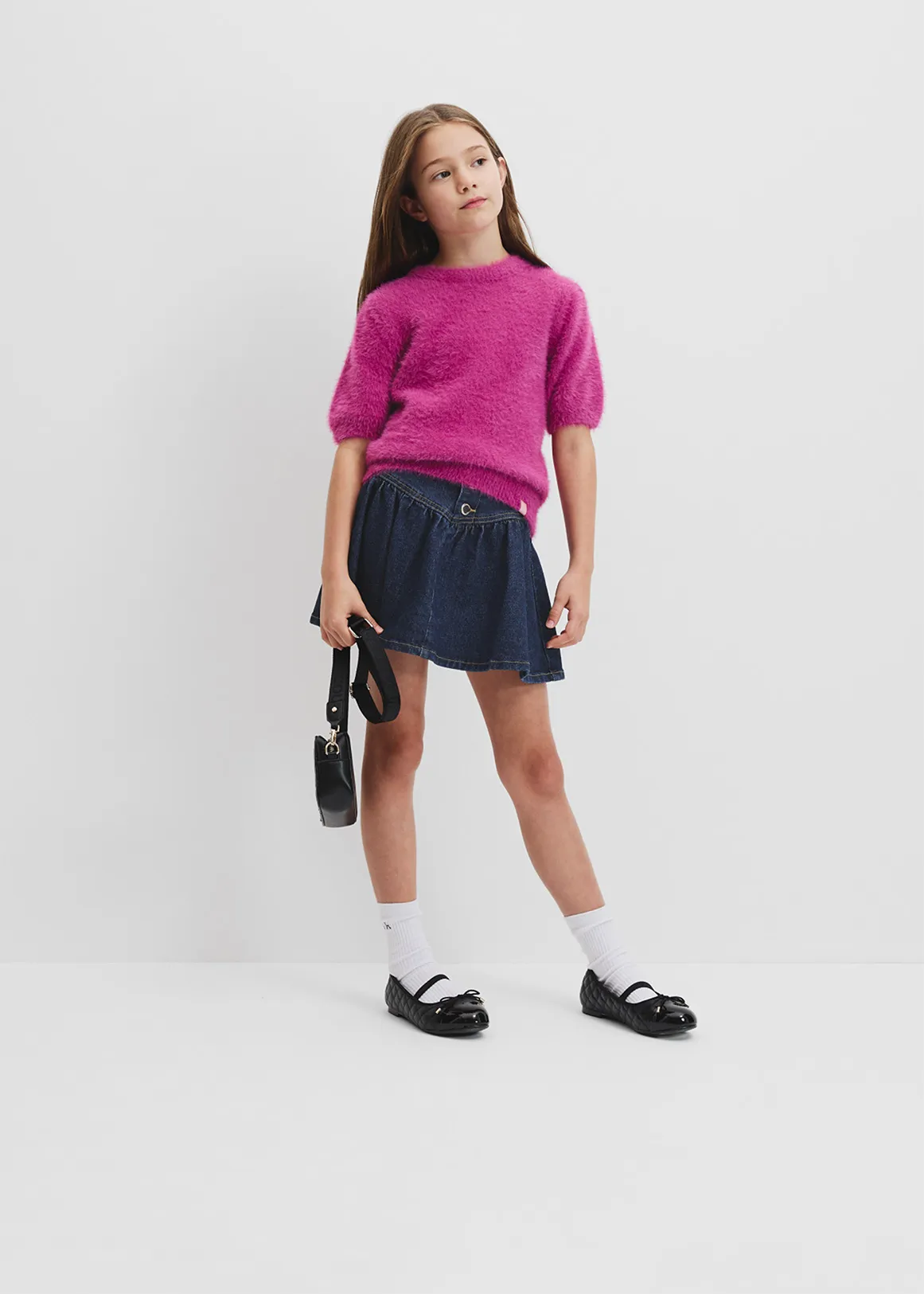 Fluffy Knit Top - DEEP BERRY