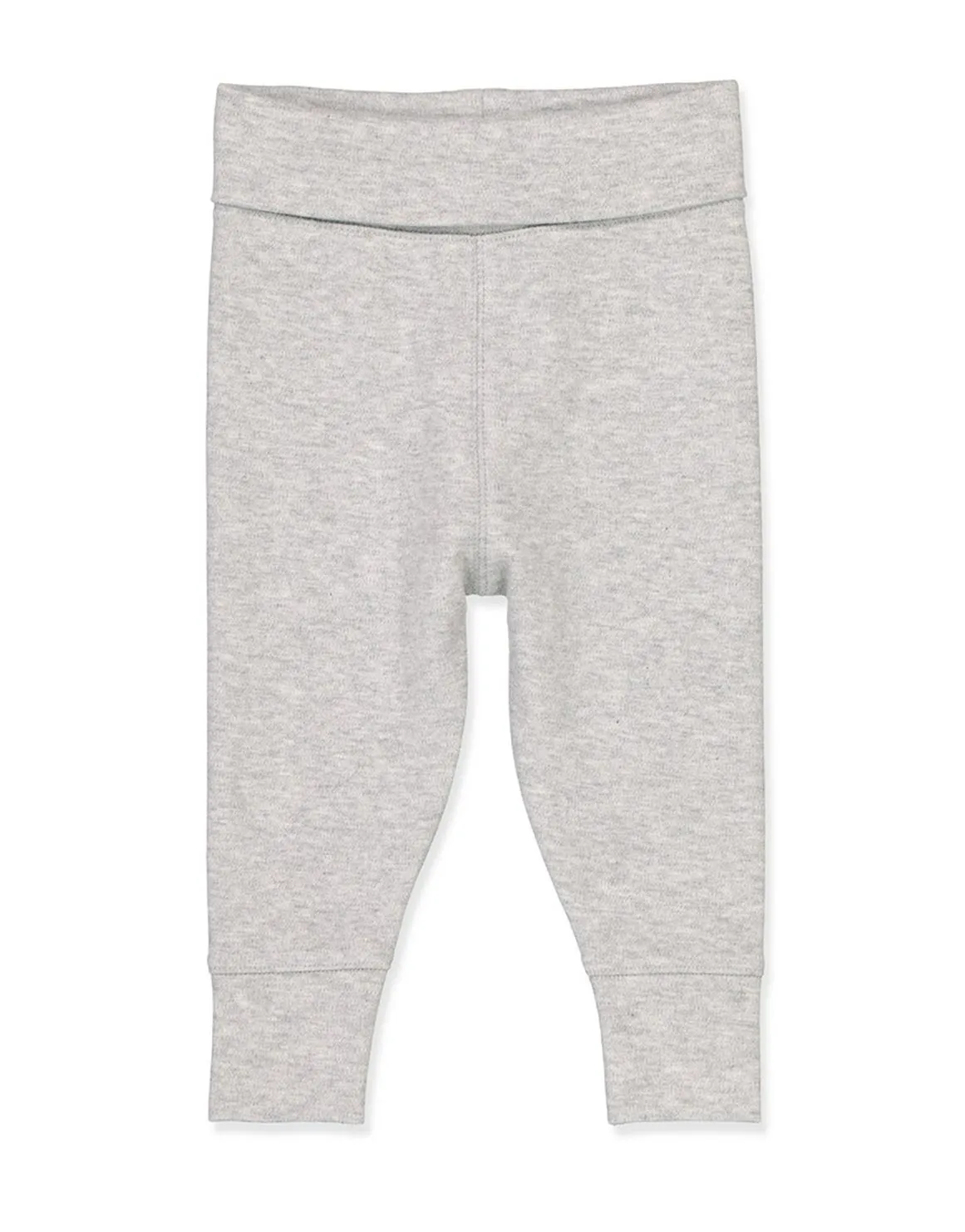Fold Over Soft Pant - LIGHT GREY MARLE