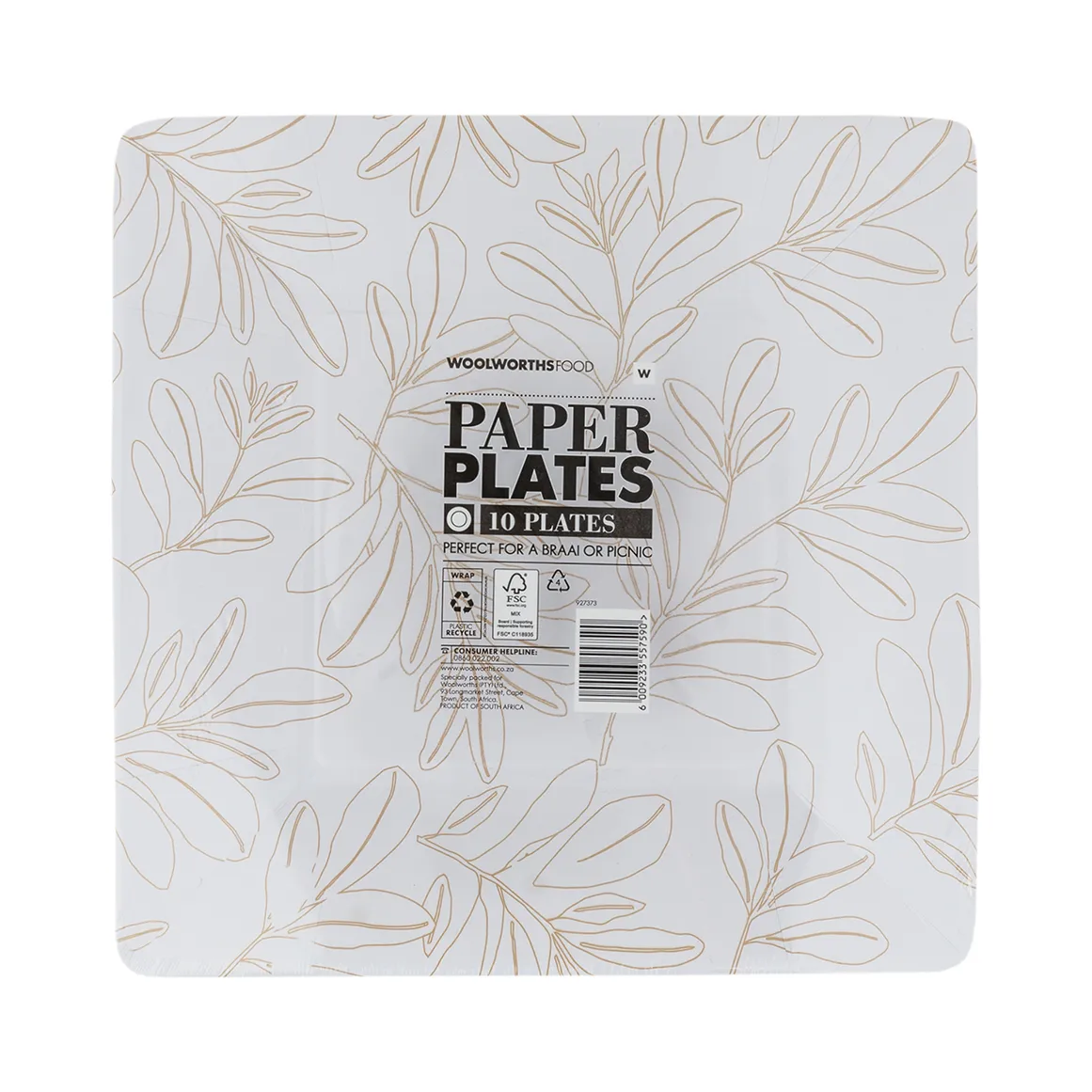 Foliage Square Plate 10 pk