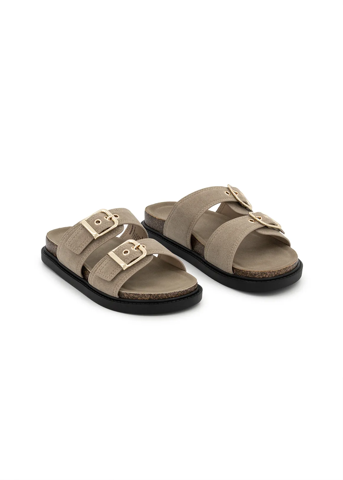 Footbed Mule Sandals (Size 12-6) Older Girl - NATURAL